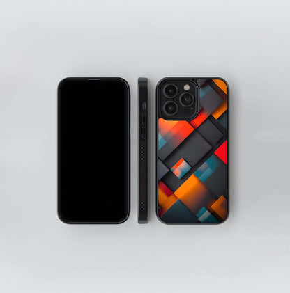 Geometric Shadow Blocks Glass Case