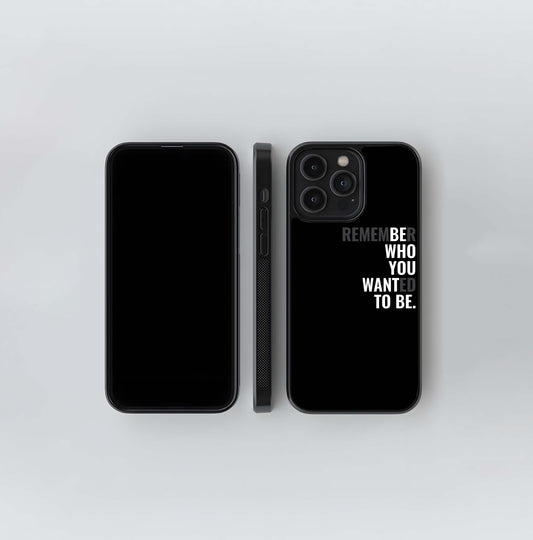 Remember Your Why Glass Case