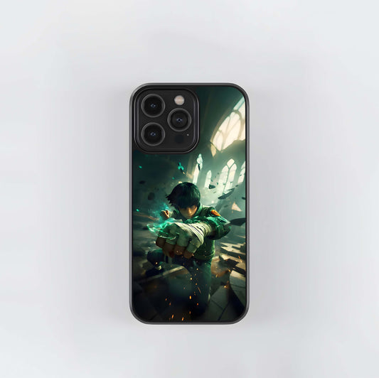 Rock Lee Action Pose Glass Case