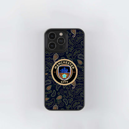 Man City Paisley Crest Glass Case