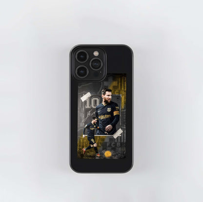 Messi Dark Gold Edit Glass Case