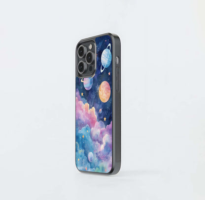 Cosmic Planet Dreams Glass Case