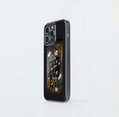 Messi Dark Gold Edit Glass Case