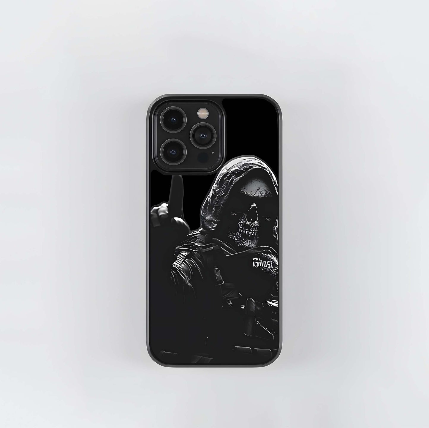 Ghost's Ominous Salute Glass Case