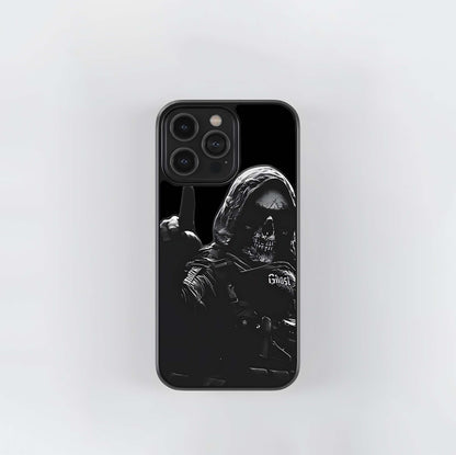 Ghost's Ominous Salute Glass Case