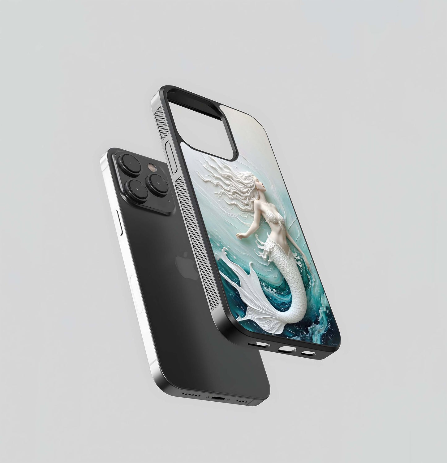 Glacial Mermaid's Embrace Glass Case