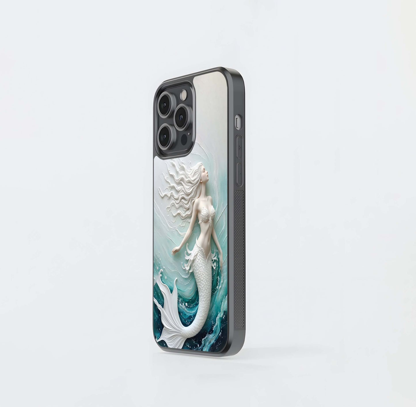 Glacial Mermaid's Embrace Glass Case