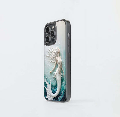 Glacial Mermaid's Embrace Glass Case