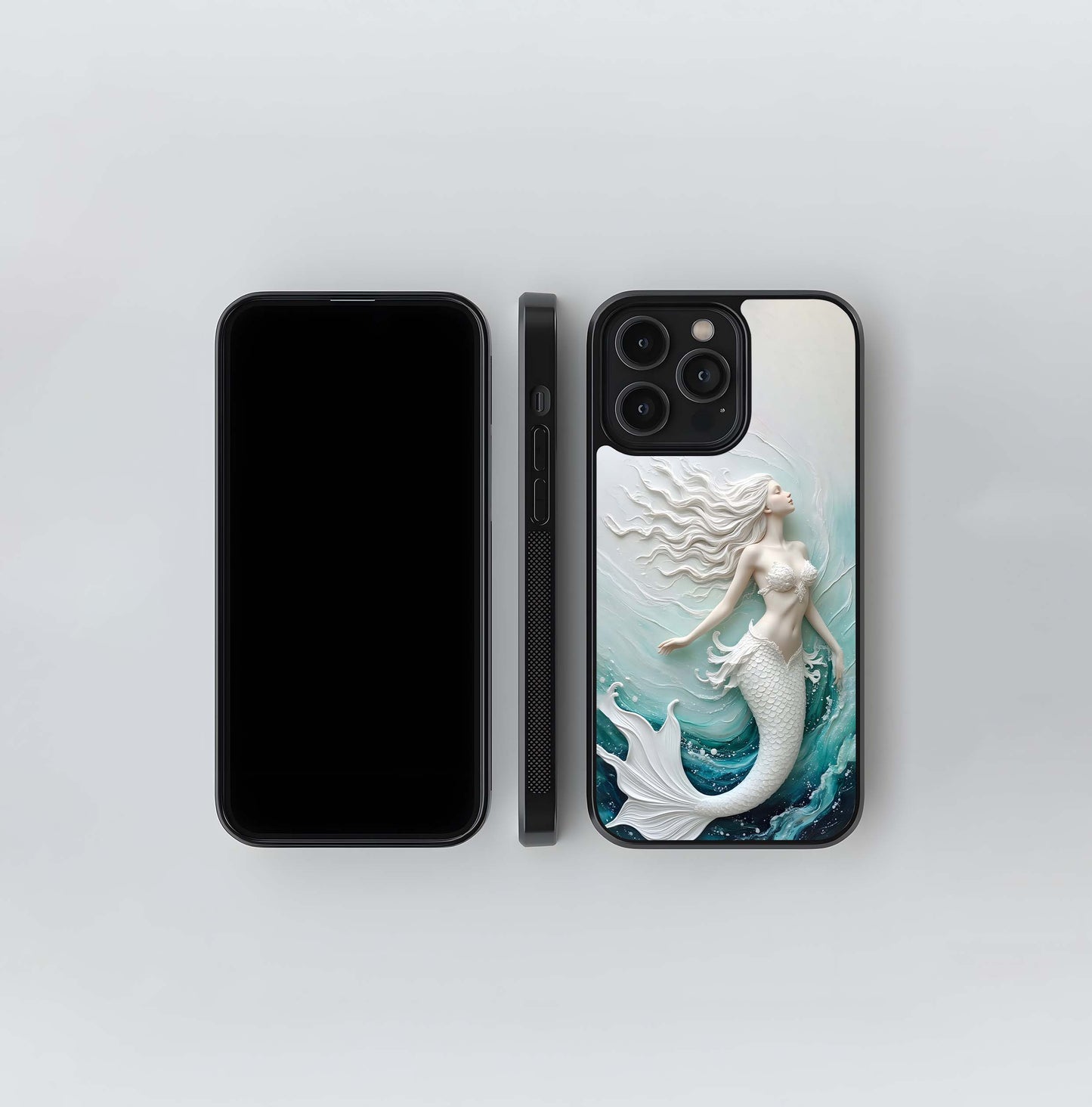 Glacial Mermaid's Embrace Glass Case