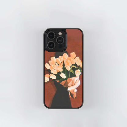 Blush Bloom Aura Glass Case