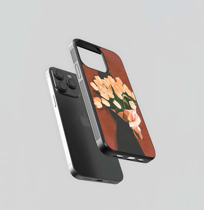 Blush Bloom Aura Glass Case