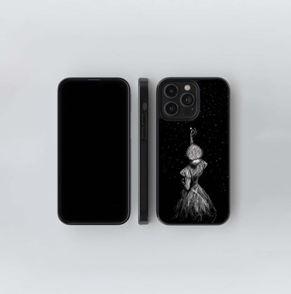 Scribble Art Reaching for Stars Glass Case