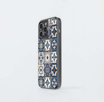 Mediterranean Tile Grid Glass Case