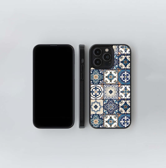 Mediterranean Tile Grid Glass Case