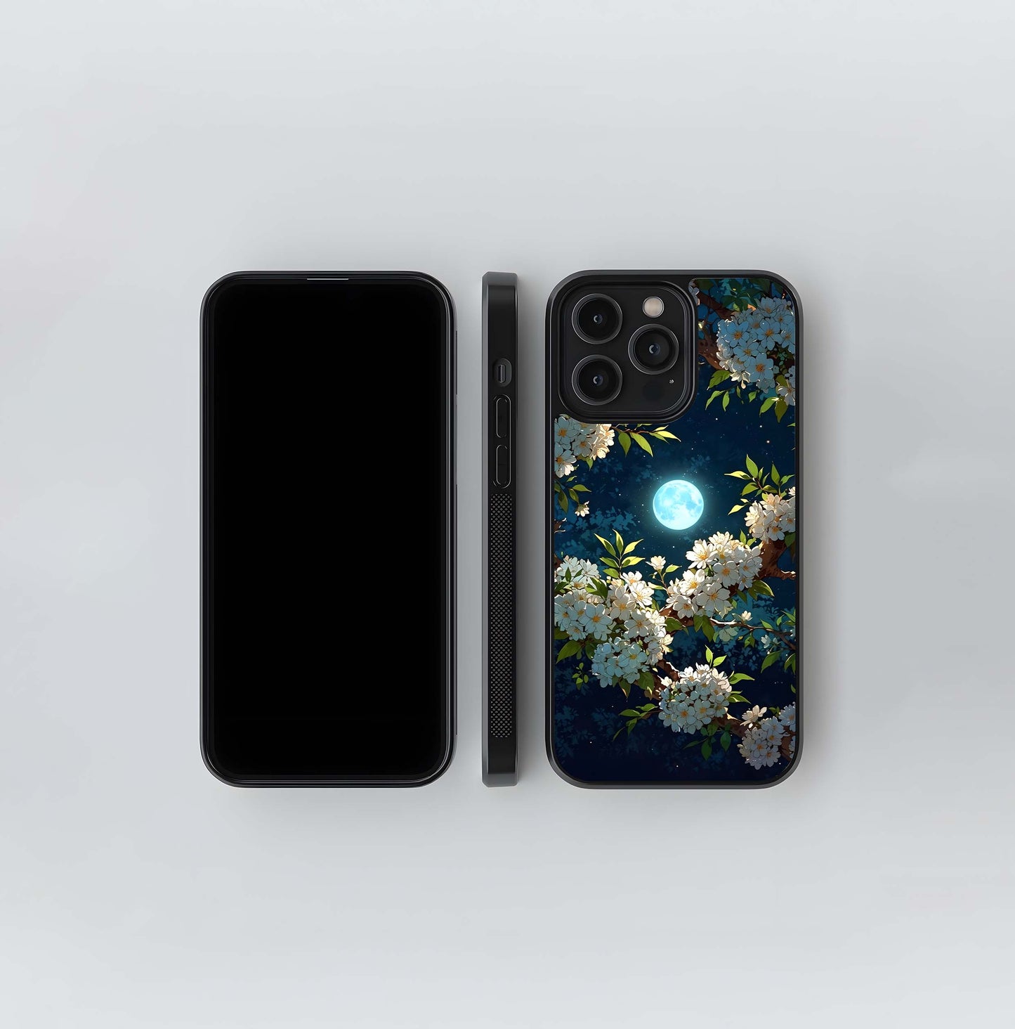 Moonlit Blossoms Glass Case