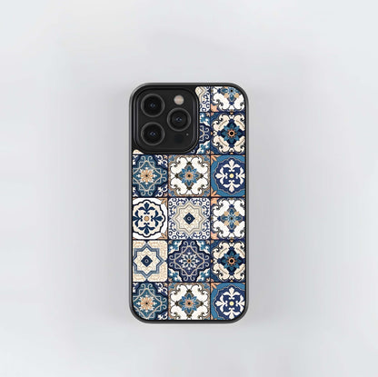 Mediterranean Tile Grid Glass Case