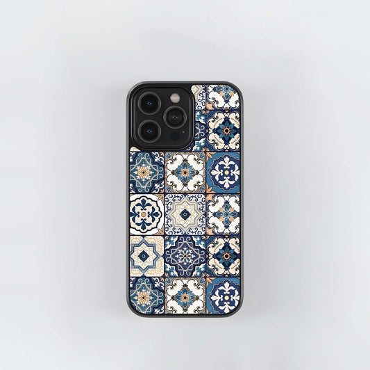 Mediterranean Tile Grid Glass Case