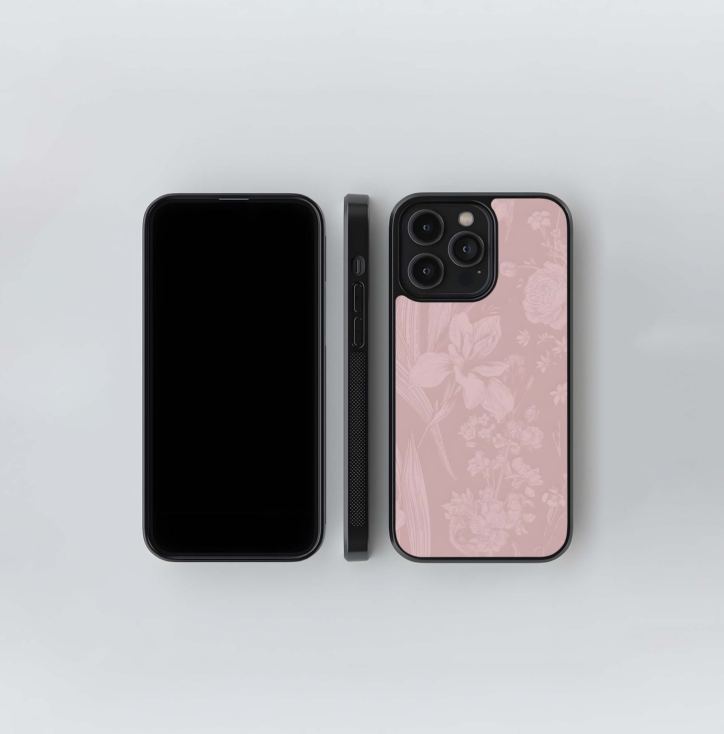 Blush Botanical Whisper Glass Case