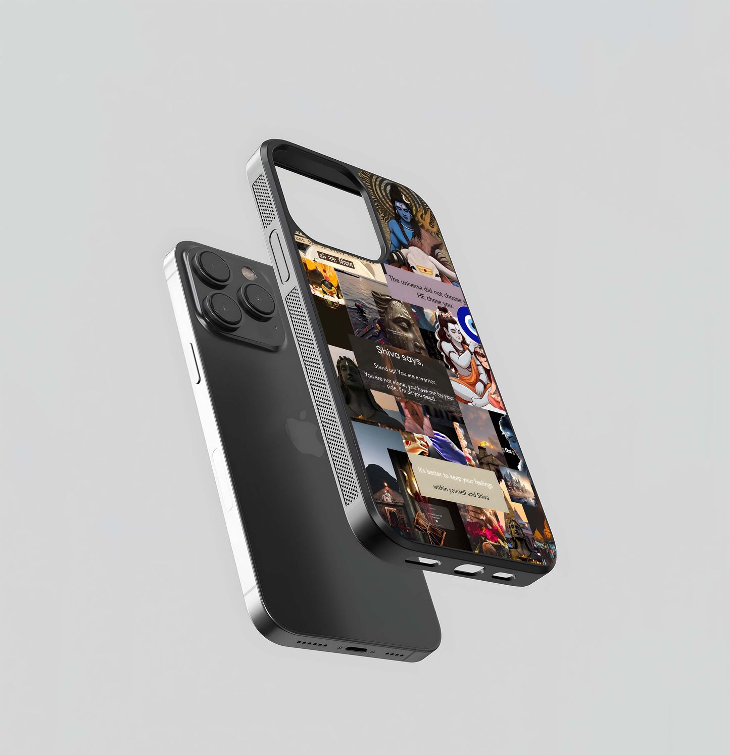 Shiva Consciousness Collage Glass Case