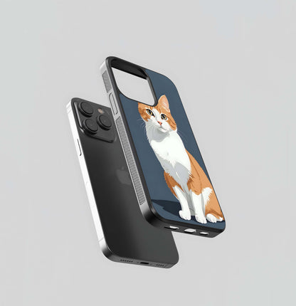 Cat Wallpaper Glass Case