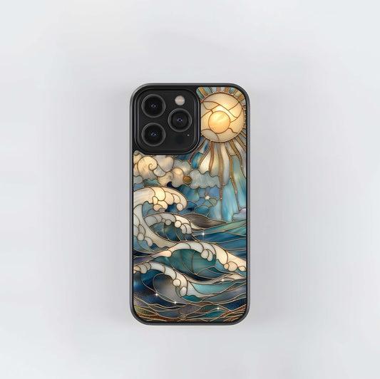 Oceanic Stained- Printed Glass Case