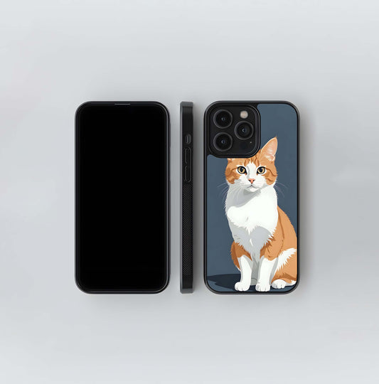 Cat Wallpaper Glass Case