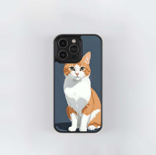 Cat Wallpaper Glass Case