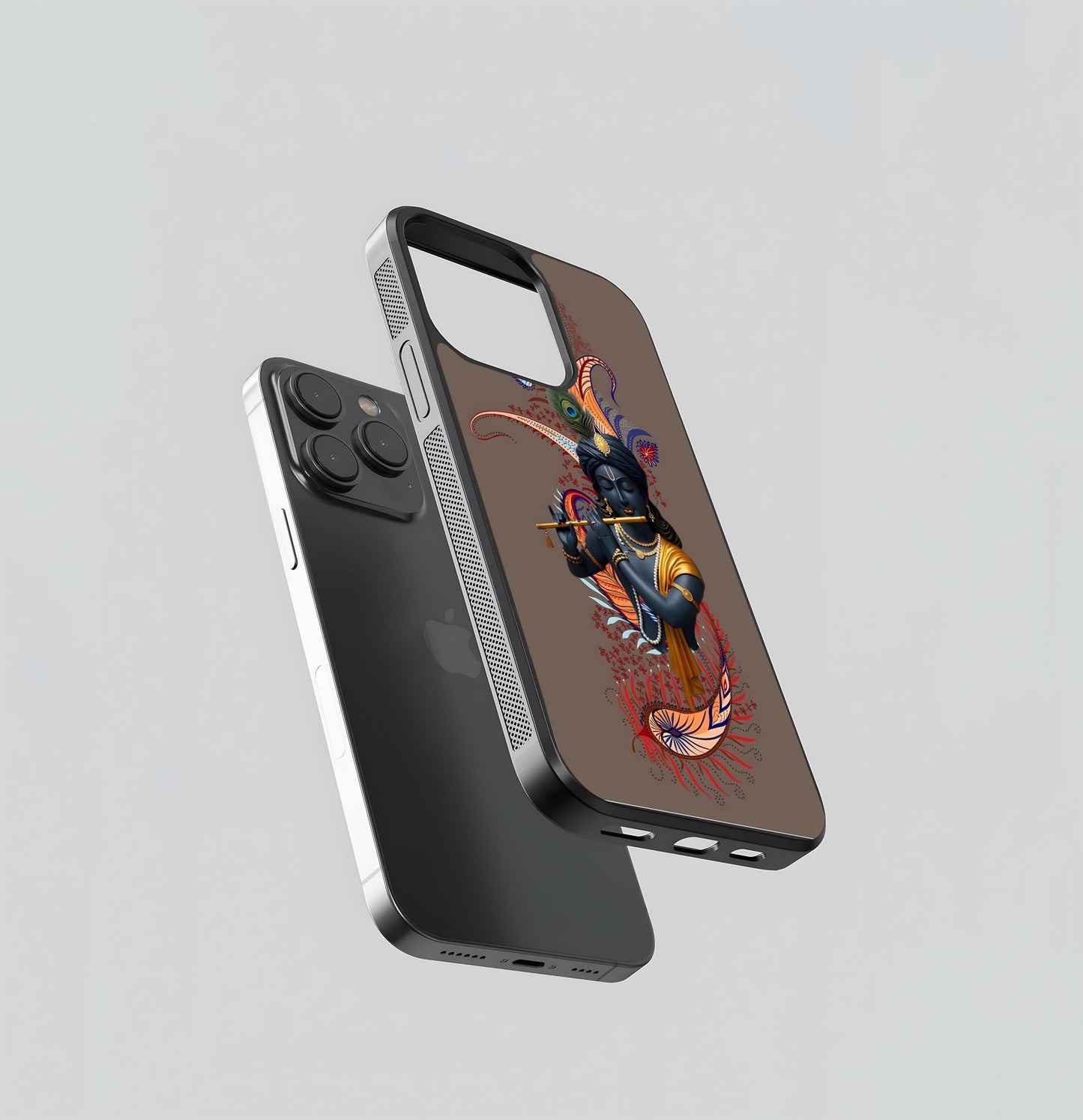 Paisley Krishna Glass Case