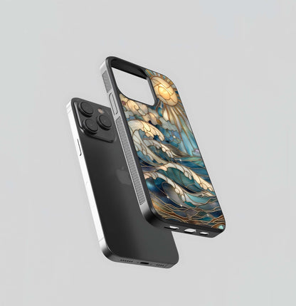 Oceanic Stained- Printed Glass Case
