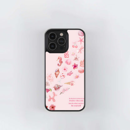 Blush Coastal Treasures Glass Case