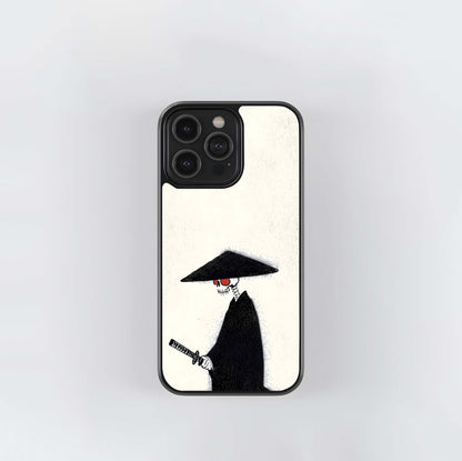 Skeleton Samurai Glass Case