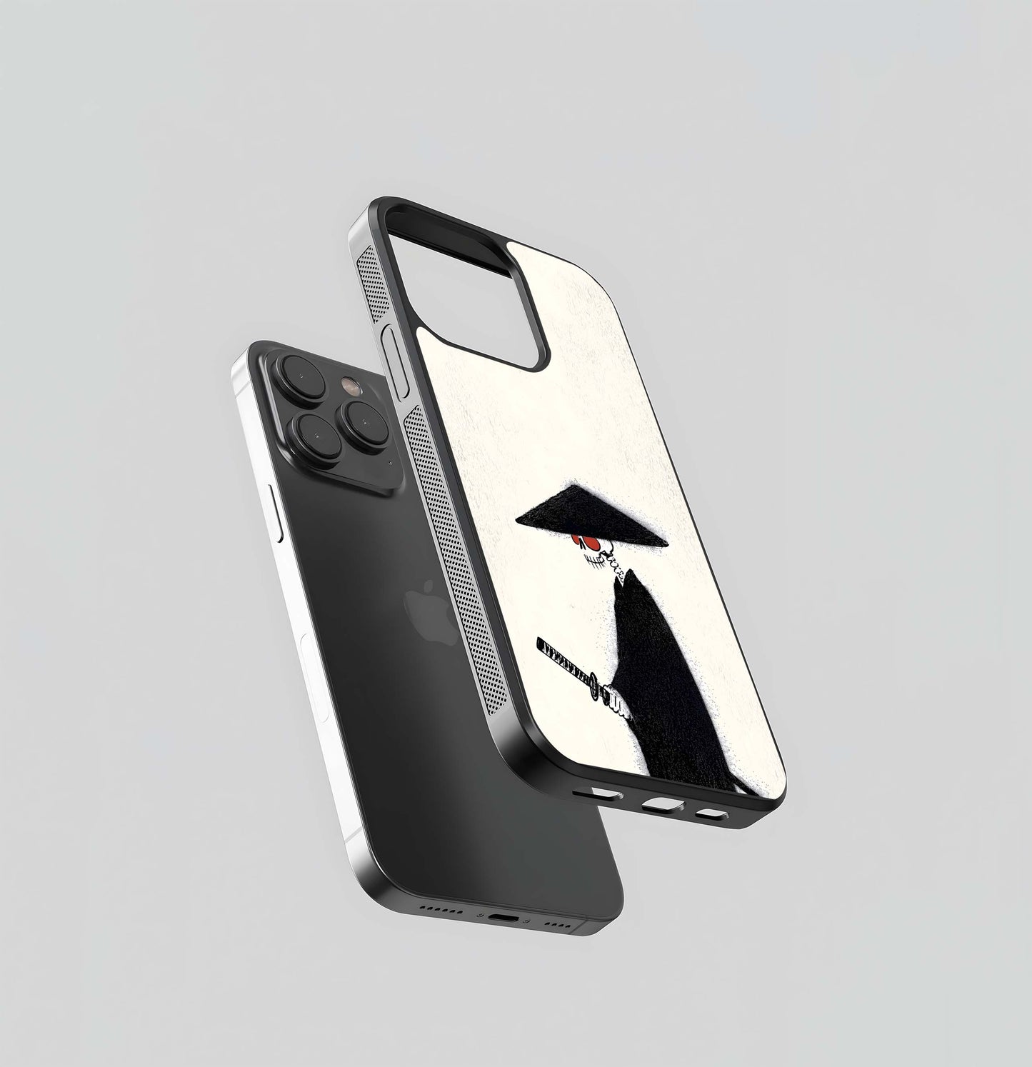 Skeleton Samurai Glass Case