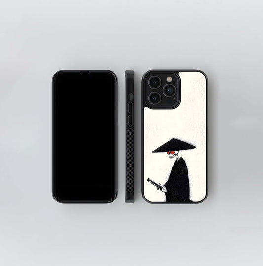 Skeleton Samurai Glass Case