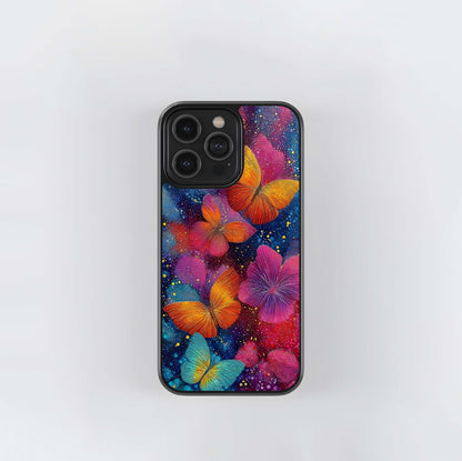 Glow Dust Butterfly Garden Glass Case