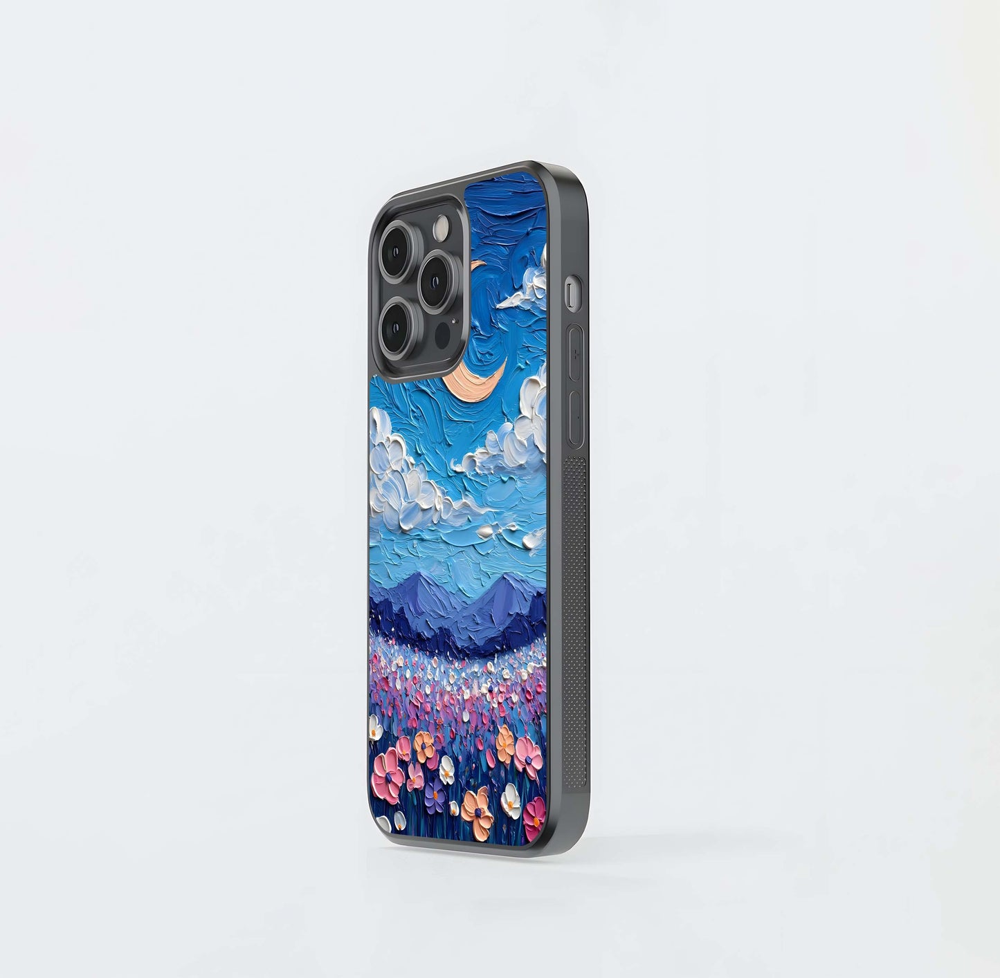 Blush Lavender Scenery Glass Case