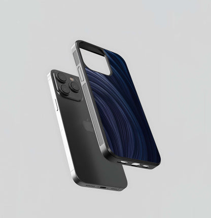 Midnight Flowing Strands Glass Case