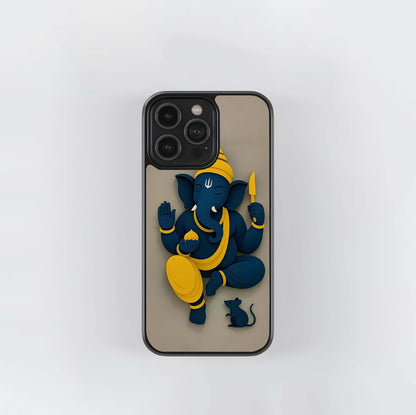Papercraft Ganesha Glass Case