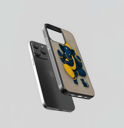 Papercraft Ganesha Glass Case