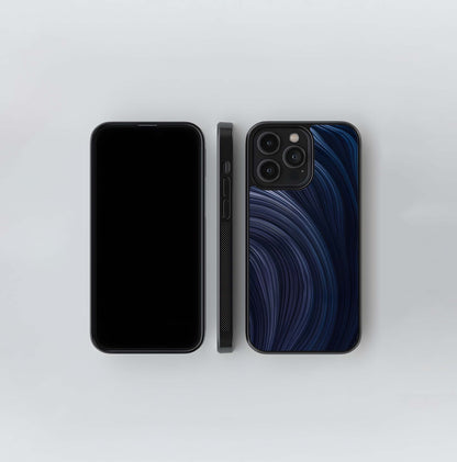 Midnight Flowing Strands Glass Case