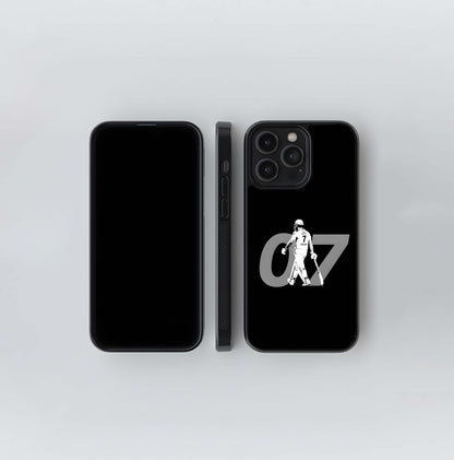 MS Dhoni 07 Monochromatic Walk-off Glass Case