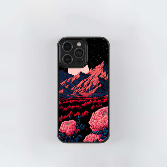 Blush Moon Bloom Glass Case