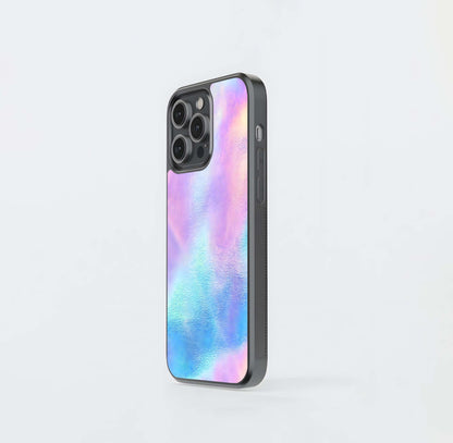 Gold Vine Glitter Swirl Glass Case