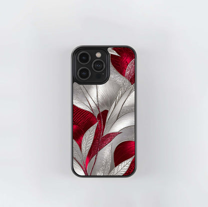 Gold Vine Marble Swirl Glass Case