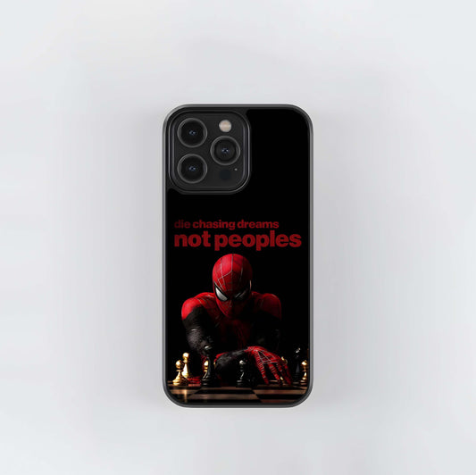 Spider-Man Chess Die Chasing Dreams Glass Case