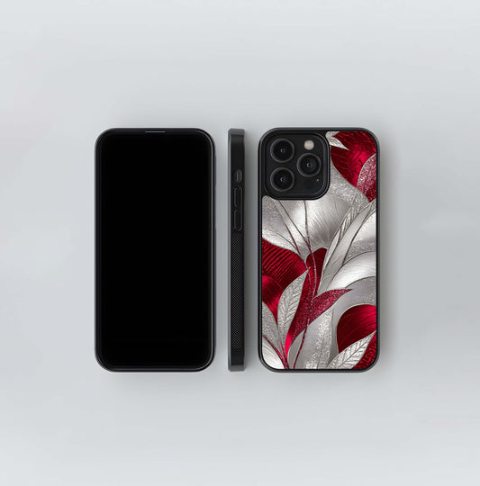 Gold Vine Marble Swirl Glass Case