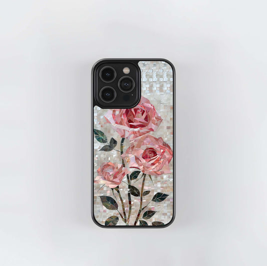 Blush Mosaic Bloom Glass Case