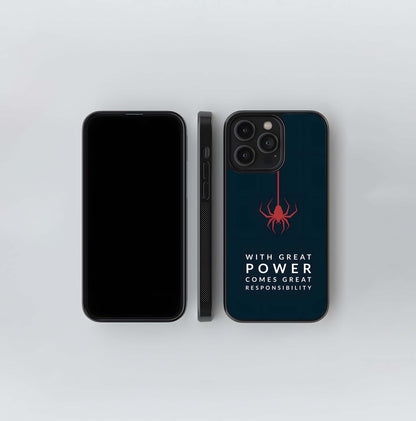 Spider-Man Minimalist Responsibility Glass Case