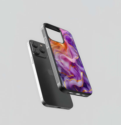 Golden Chiffon Sunset Glass Case