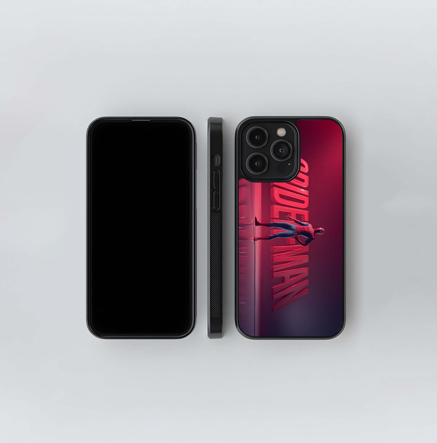 Spider-Man Red Wall Crawler Glass Case