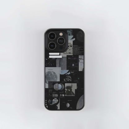 Monochrome Mercury Mood Board Glass Case